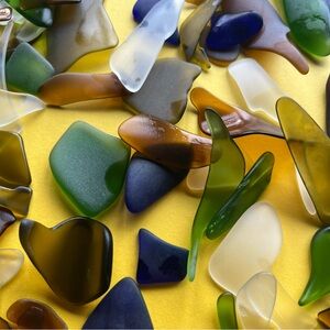 Colorful Sea Glass Art Pieces